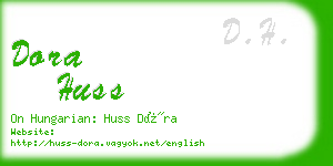 dora huss business card